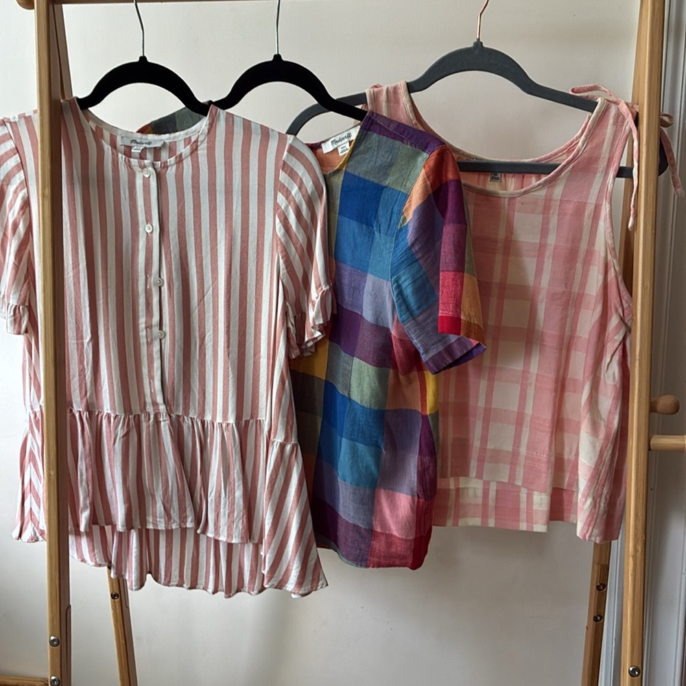 Madewell 3 summer tops bundle as XS and XXS